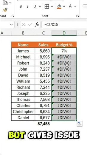 Find Budget Percentage in Excel in Seconds 💰📊 | Track Budget Share Instantly!