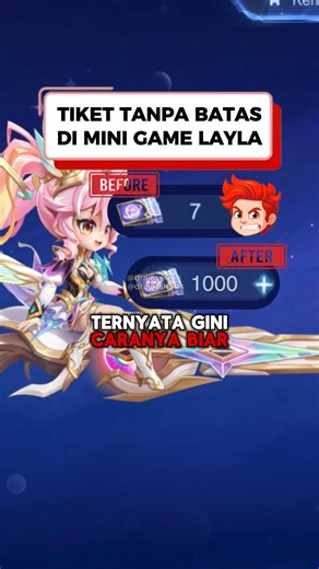 cara tiket tidak berkurang di mini game layla mobile legends #MLBBCreator #MLBB10TH #ALLINMLBB