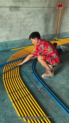 PVC Pipe Clamping Secrets! Skilled Worker Fixes 5 Underground Water Pipes with Clever Clip Technique