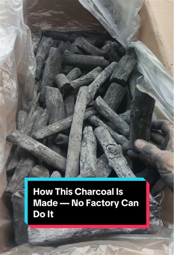 How This Charcoal Is Made — No Factory Can Do It#Vinotan #ExpensiveCharcoal #RareMaterial #CarbonMystery