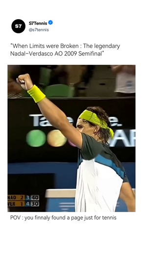 S7Tennis on Instagram: "Rafael Nadal and Fernando Verdasco had a rivalry built on contrast and intensity, not trophies. Nadal was the standard. Verdasco was the disruptor. Same country, same era, different mental levels. Verdasco had the weapons: massive left-handed forehand, big serve, and raw power capable of hitting Nadal off the court. When he played aggressively and fearlessly, he could go toe-to-toe with anyone. The matchup was always about whether Verdasco could sustain belief long enough