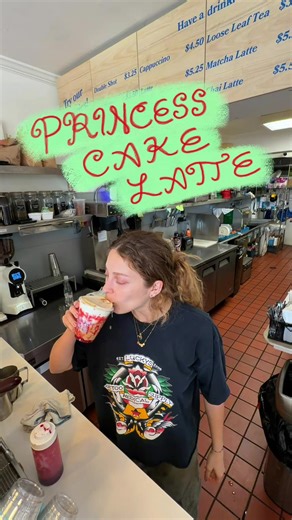 New seasonal got me feeling like a princess (cake latte)!!!!! All feb long at Little Miss Cafe #princesstreatment #coffeeshop #latte #la #coffee
