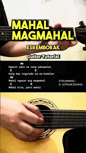 Mahal Magmahal - Esremborak | Easy Guitar Tutorial For Beginners #guitarlesson #shorts