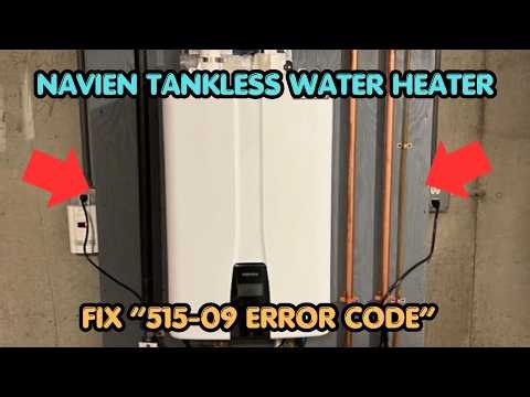 How To Fix Navien Tankless Water Heater 515-09 Error Code?