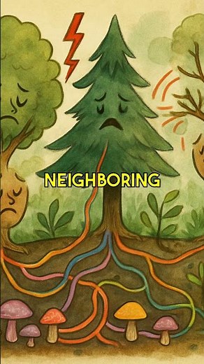"Trees Talk: The Hidden Fungal Network That Connects Forests 🌳🧩 #Nature #EcoIntelligence #Fungi"