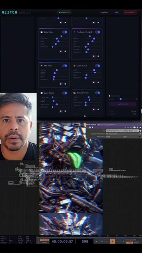 Agente de IA y TouchDesigner #TouchDesigner #ia #glitchart