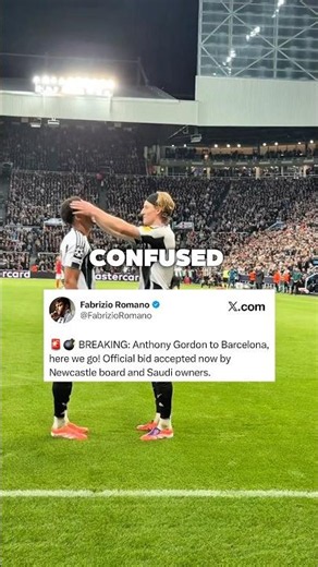 Barcelona just signed Anthony Gordon under one day😱 #shorts