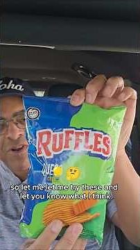 Trying the RUFFLES Queso Cheese Chips and I am Very Happy I Did 🧀
