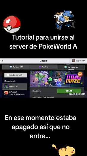 Tutorial para unirse al server de PokeWorld A