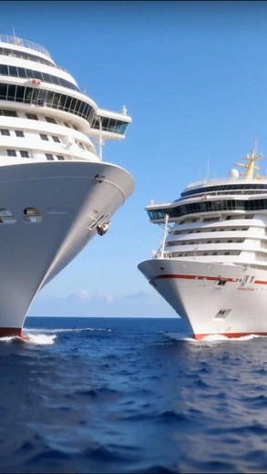 Terrifying moment! Two luxury cruise ships collide at sea — the scene looks straight out of a disaster movie. A shocking reminder of the power of nature and human error. #shipcollision #cruiseaccident #seadisaster #extreme #viral | Crecimientpersonal