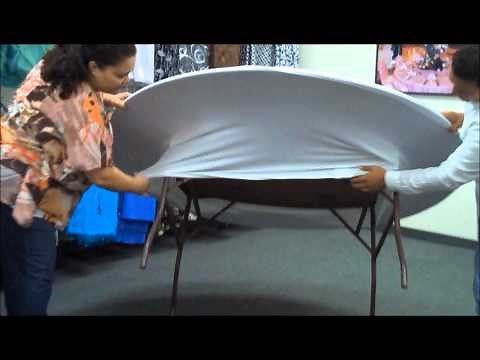 Over The Top How To: Put on a Spandex Table Cloth and Topper
