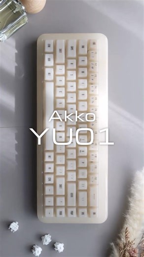 Akko YU01 開封 #unpacking #keyboard #asmr #typing