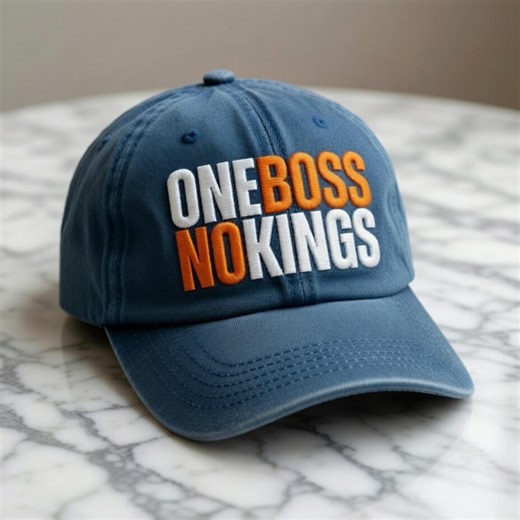 One Boss No Kings Embroidered Hat, Father's Day Gift for Him Cap, Retro Music Legend Cap, Dad Hat - Etsy