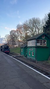 British Railways Steam Locomotive 73156 passes the historic and operational signal box as it arrives on the station platform at Rothley. 🚂: BR 73156 🪨: Coal Burning 🚂: 4-6-0 BR Standard Class 5MT 🛤️: Standard Gauge 🚂: Doncaster | 1956 📸: December | 2024 🚂: #steamtrain #trainride #travel #transportation #history #vintage #railroad #railway #railfan #trains #preservation | TrainChasers