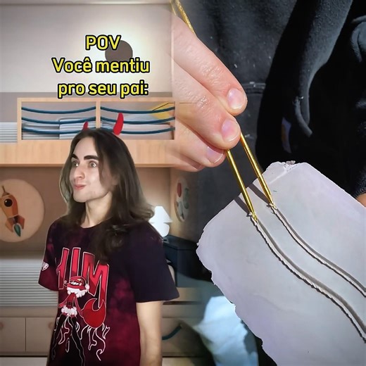 POV: Você achou que podia mentir pro seu pai… 😭💀 #pov #shorts #humor #familia