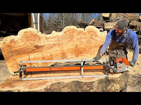 You haven't seen such slabs. Woodworking handmade
