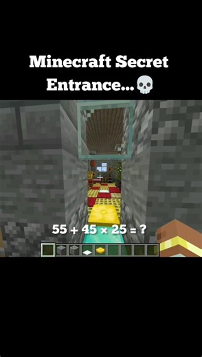 Minecraft Secret Entrance 🤯 #shorts #minecraft