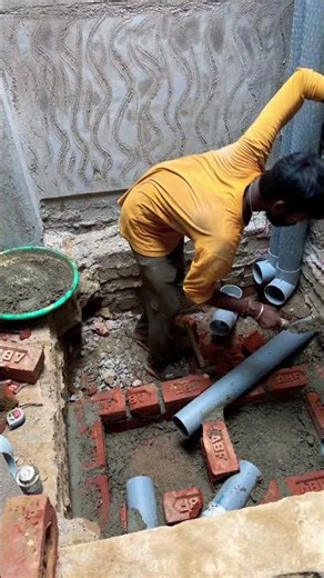 Sewer Chamber Completed 🚿🏗️ | Chamber Plaster Work & Rainwater Pipe Installation