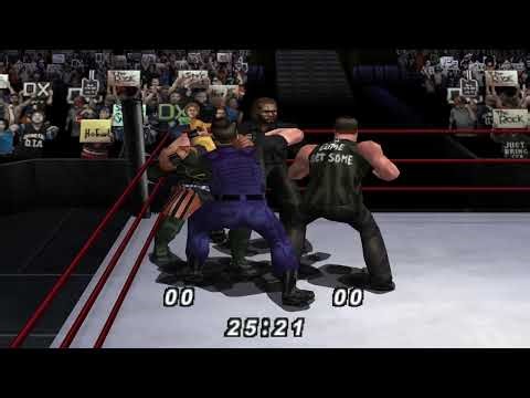 WWF No Mercy - Big Bossman/Steve Blackman vs Viscera/Mark Henry Tag Team Gameplay