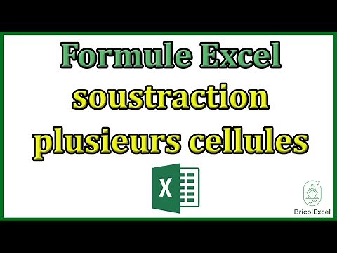 Formule Excel soustraction plusieurs cellules