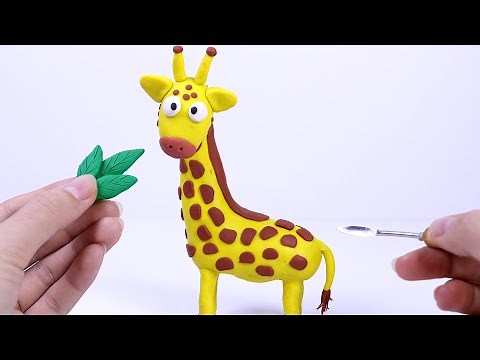 How to make Giraffe with Clay | Clay Animals | ClaymationTutorial