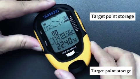 Handheld GPS Navigation for Hikers,GPS Navigation Receptor USB Portable Rechargeable Digital Altimeter Barometer LCD Thermometer with LED Flashlight for Cam Hiking Climbing Outdoor Sport