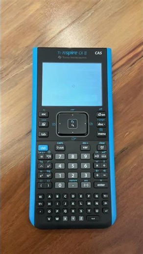 TI nspire CX II CAS calculator first boot up