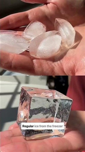 How to make restaurant clear ice and explain why regular ice turns white