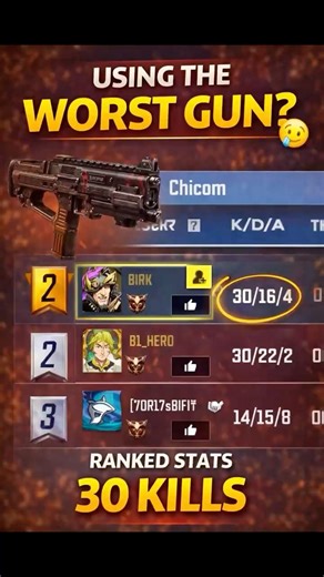 Using the WORST Gun in Ranked 😭 | Chicom #codm #codmobile #codmobilegameplay #worst #codmshorts
