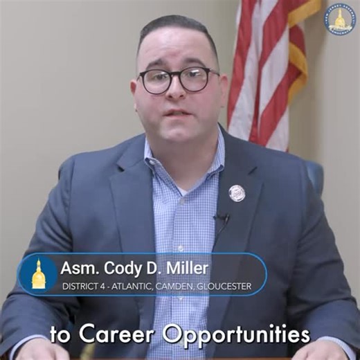 Cody D. Miller | ICYMI: The NJ Pathways to Career Opportunities Act (A5211) Is Now Law Proud to share that my bill, the NJ Pathways to Career Opportunities... | Instagram