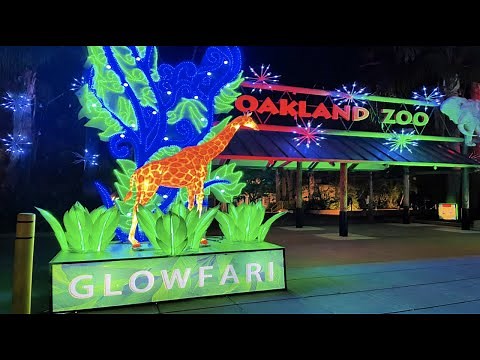 Oakland Zoo Glowfari [4K] - Full Walking Tour