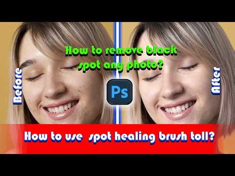 Remove Pimples & Spots in Photoshop | Spot Healing Brush Tool / Spot Healing Brush Tool in Photoshop