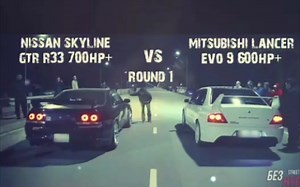 超燃！战神GTR VS EVO，看起来像玩极品飞车