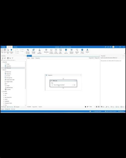 UiPath Basics - Write Line Activity