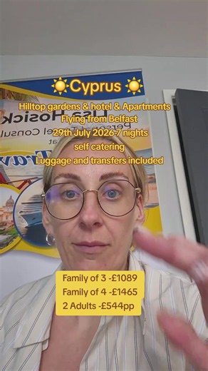 Last Minute Cyprus Holiday 7 Nights from Belfast — July 29, 2026