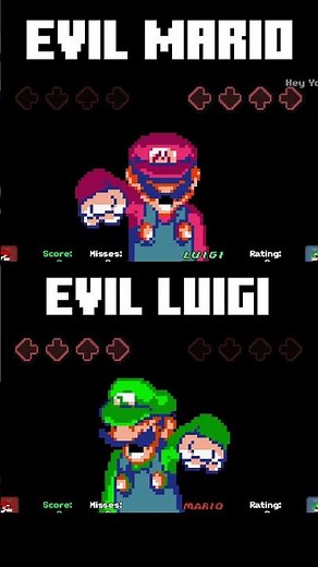 [FNF] Evil Mario VS Evil Luigi
