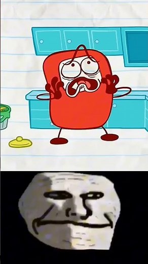 TROLL FACE 🥶 Meme Hide And Cheat Animation Edit #shorts