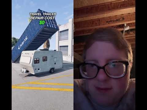 How much damage does a 27 ton container due to each car?