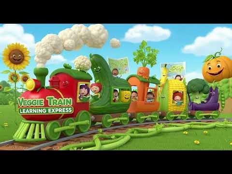 Veggie Train Learning Express | Learn Vegetables & Kids Songs 🚆🥕