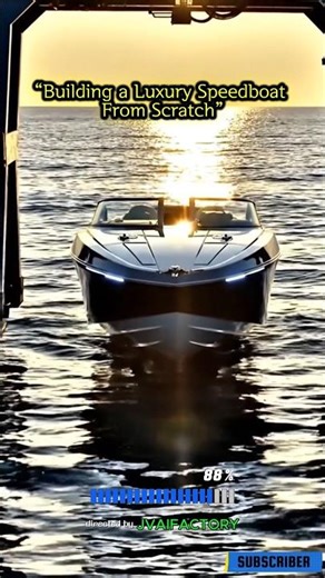 Luxury Speedboat Built From Scratch | Ultimate Ai Timelapse Construction #jvai #aitimelapse