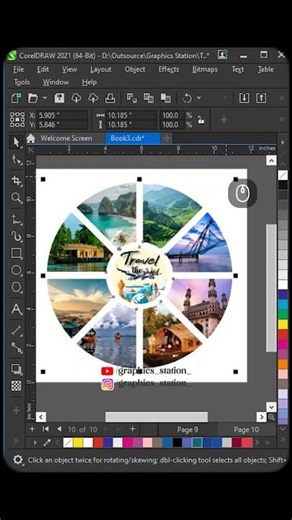 Coreldraw Simple Circle Tutorial #coreldraw #logo #vector #graphicdesign