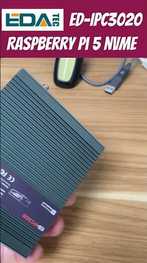 Raspberry Pi 5 industrial case with nvme and Analogue audio. Edatec ED-IPC3020 #Raspberrypi5