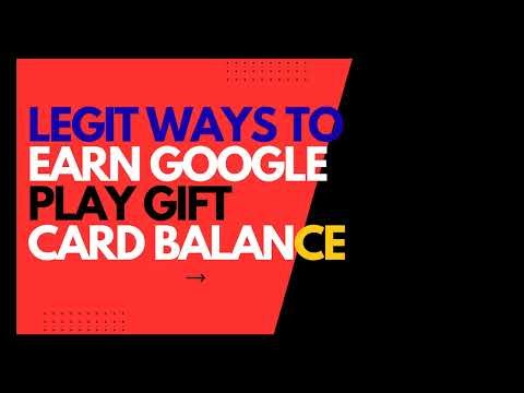 Legit Ways to Earn Google Play Gift Card Balance #GooglePlayGiftCard#GooglePlayRewards#PlayStore