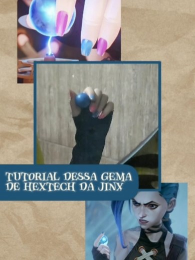 Tutorial de Gema de Hextech da Jinx no Cosplay