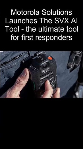 This AI Device is Revolutionizing Police Work! Meet Motorola Solutions SVX