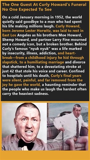 The One Guest At Curly Howard's Funeral No One Expected To See #shorts