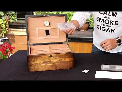 Crystal Gel Humidifier for Cigar Humidors - Setup