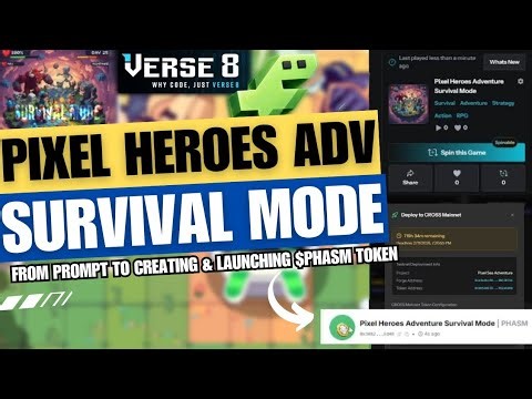 Live Now on Forge Pixel Heroes Adventure Survival Mode $PHASM Token