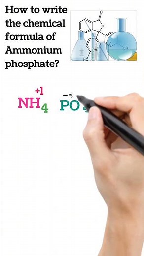 How to write the chemical formula of Ammonium phosphate? #short #chemistry #chemistryclass10