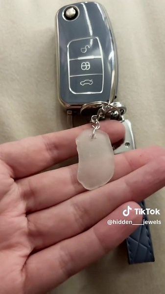 Seaglass Keychains in Gold and Silver Variants